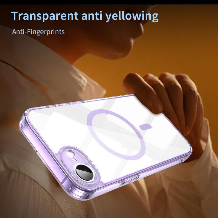 For iPhone 17e / 16e PC Hybrid TPU Airbag Shockproof MagSafe Phone Case