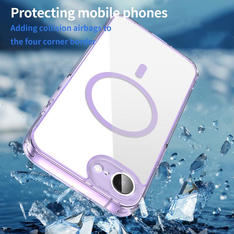For iPhone 17e / 16e PC Hybrid TPU Airbag Shockproof MagSafe Phone Case
