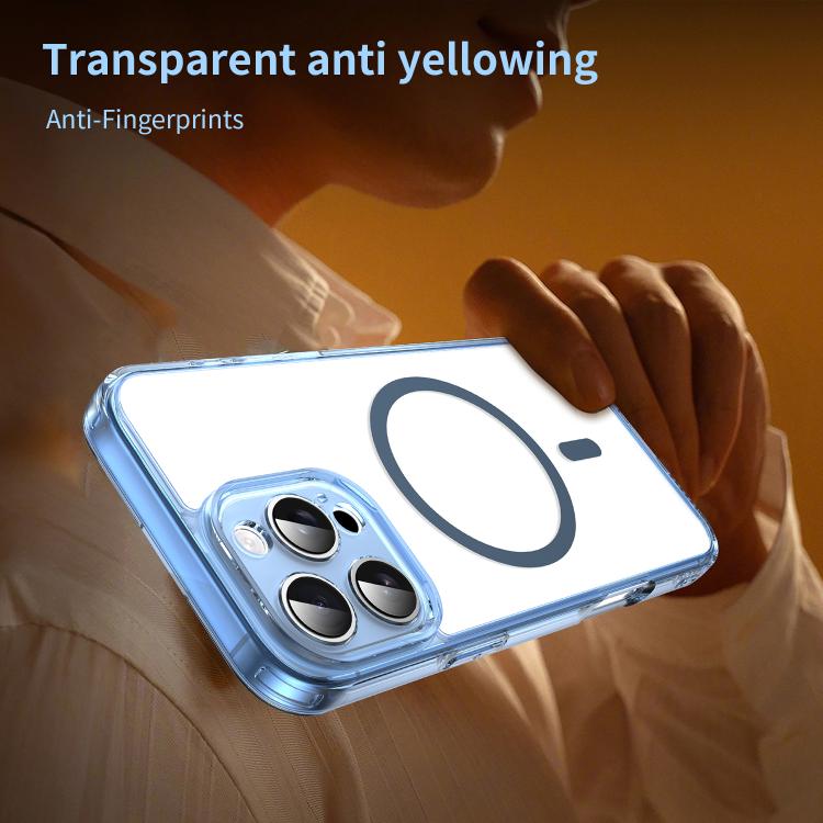For iPhone 16 Pro Max PC Hybrid TPU Airbag Shockproof MagSafe Phone Case