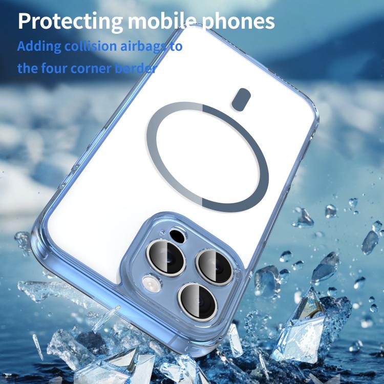 For iPhone 16 Pro Max PC Hybrid TPU Airbag Shockproof MagSafe Phone Case