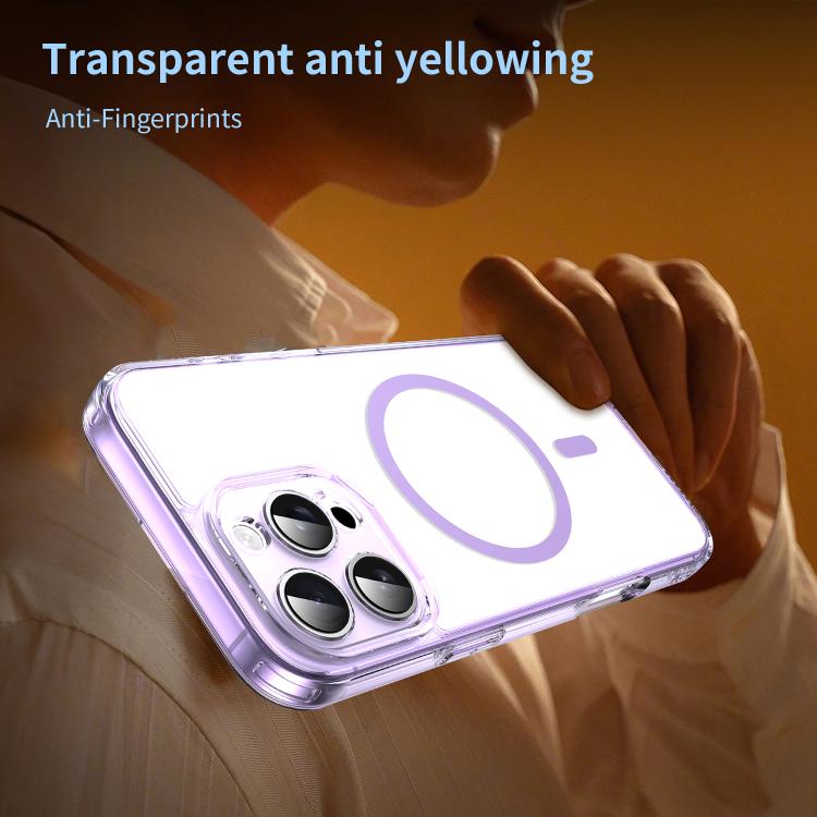 For iPhone 16 Pro Max PC Hybrid TPU Airbag Shockproof MagSafe Phone Case