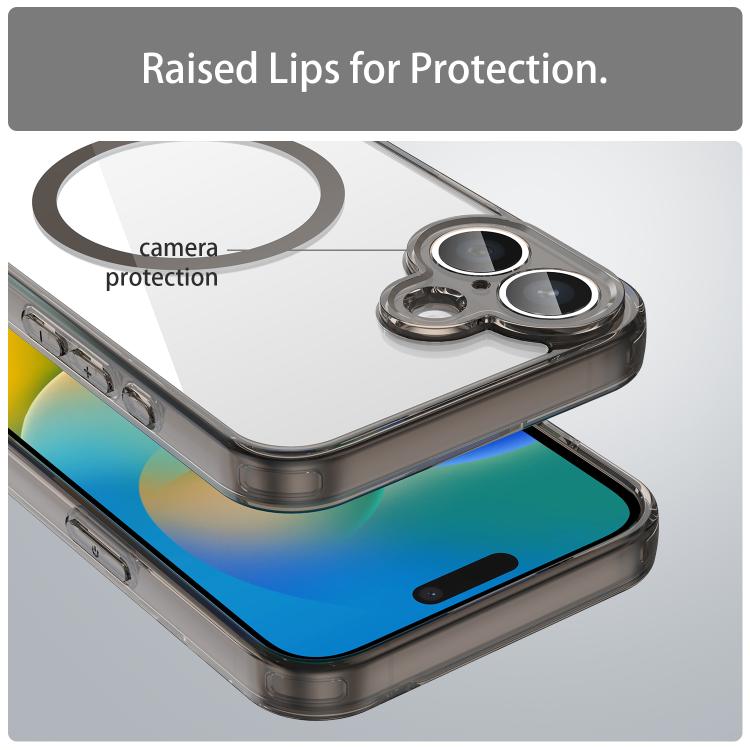 For iPhone 16 PC Hybrid TPU Airbag Shockproof MagSafe Phone Case