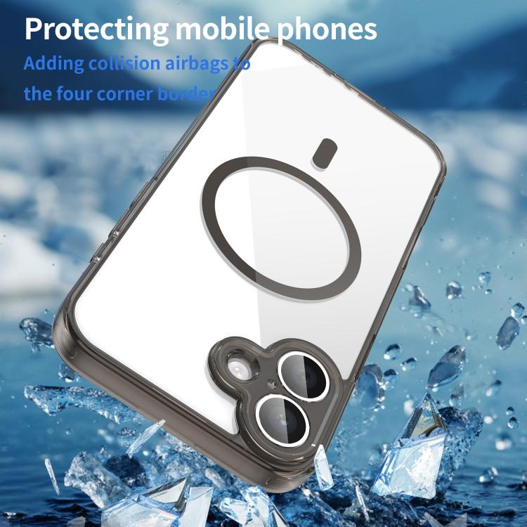 For iPhone 16 PC Hybrid TPU Airbag Shockproof MagSafe Phone Case