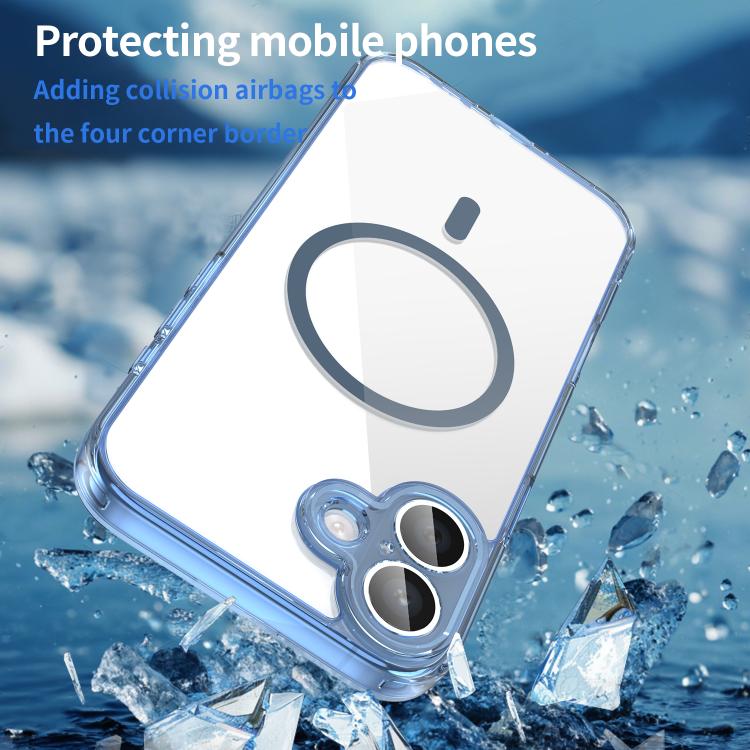 For iPhone 16 PC Hybrid TPU Airbag Shockproof MagSafe Phone Case