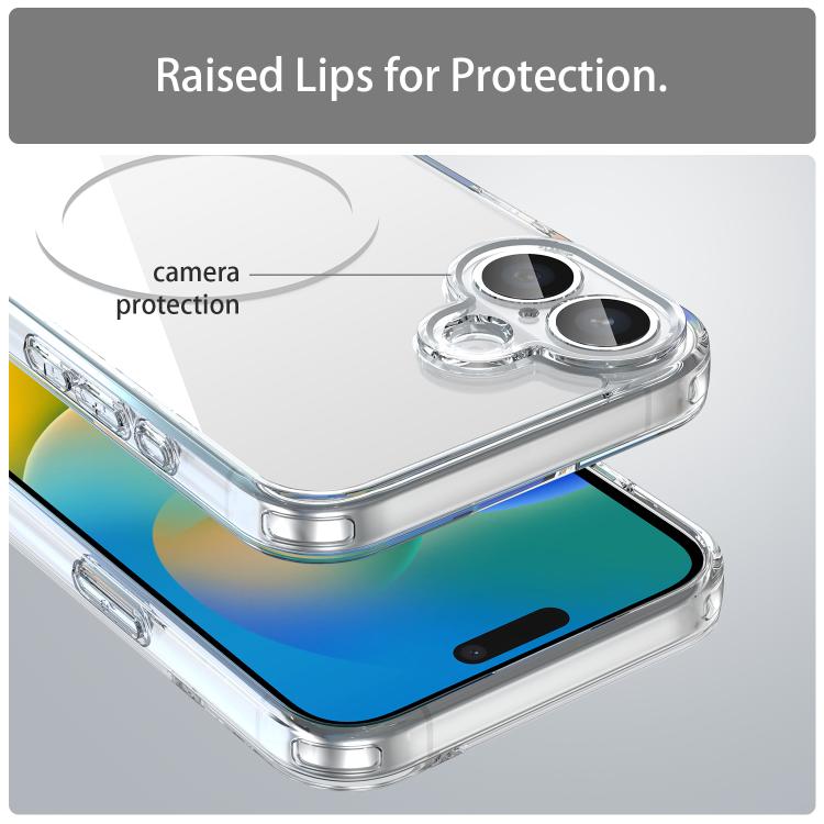 For iPhone 16 PC Hybrid TPU Airbag Shockproof MagSafe Phone Case
