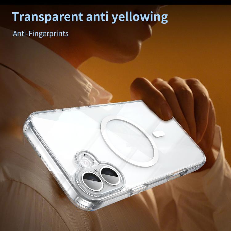 For iPhone 16 PC Hybrid TPU Airbag Shockproof MagSafe Phone Case