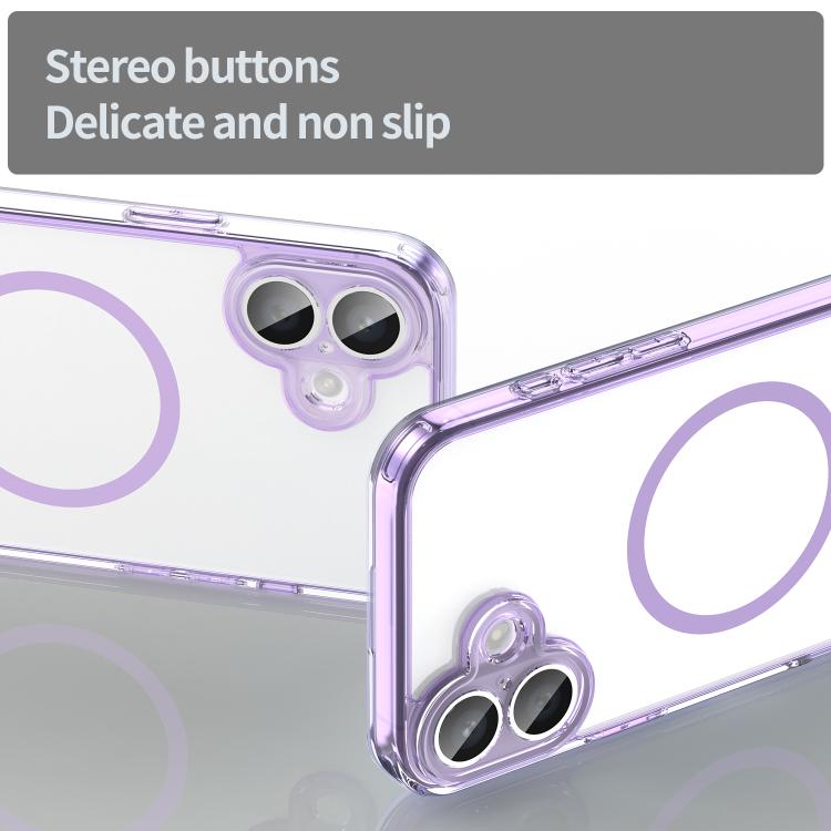 For iPhone 16 PC Hybrid TPU Airbag Shockproof MagSafe Phone Case