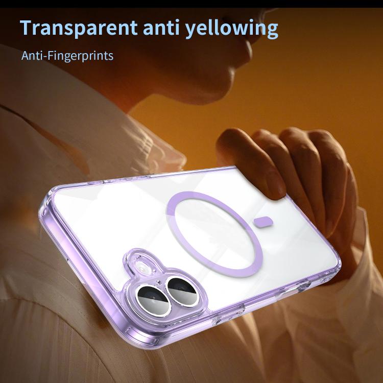 For iPhone 16 PC Hybrid TPU Airbag Shockproof MagSafe Phone Case
