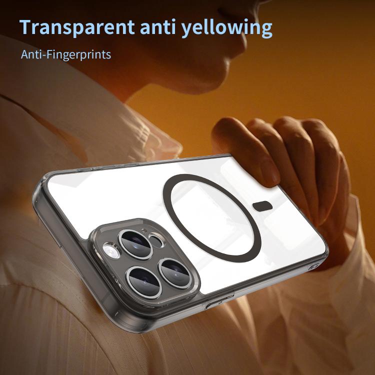 For iPhone 15 Pro Max PC Hybrid TPU Airbag Shockproof MagSafe Phone Case