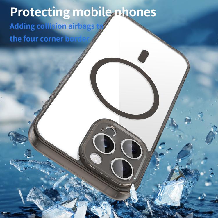 For iPhone 15 Pro Max PC Hybrid TPU Airbag Shockproof MagSafe Phone Case