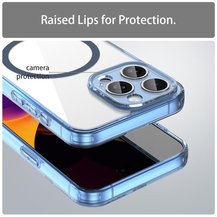 For iPhone 15 Pro Max PC Hybrid TPU Airbag Shockproof MagSafe Phone Case