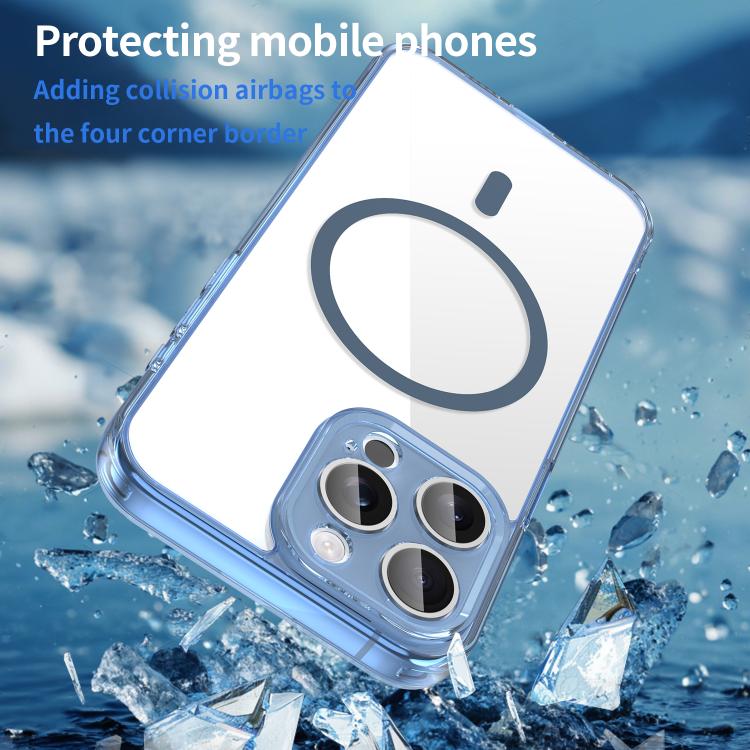 For iPhone 15 Pro Max PC Hybrid TPU Airbag Shockproof MagSafe Phone Case