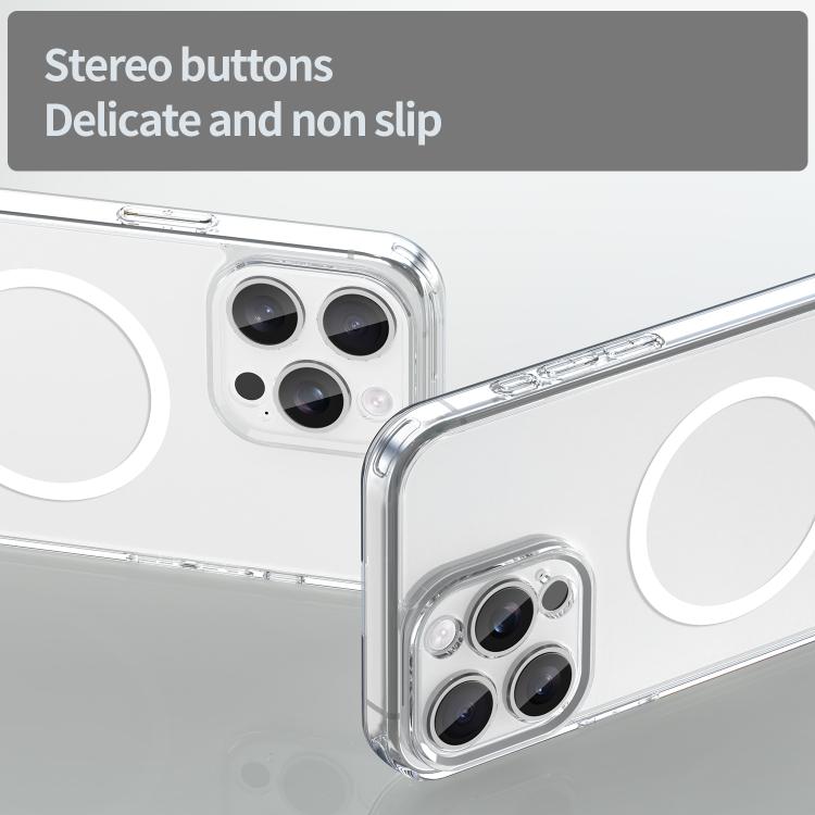 For iPhone 15 Pro Max PC Hybrid TPU Airbag Shockproof MagSafe Phone Case