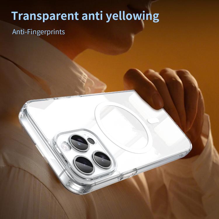 For iPhone 15 Pro Max PC Hybrid TPU Airbag Shockproof MagSafe Phone Case