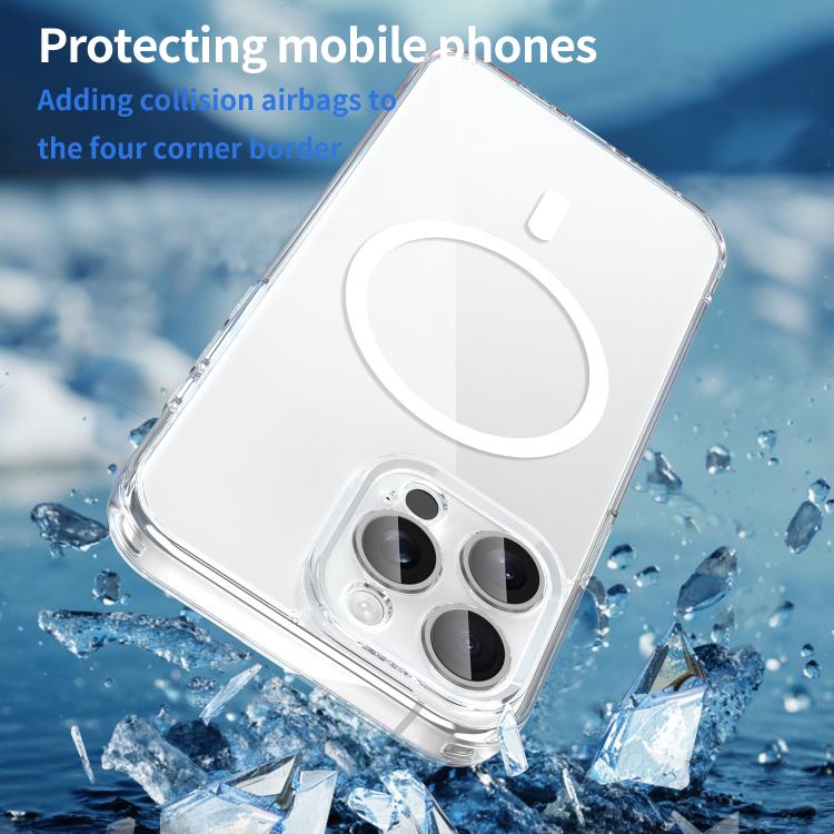 For iPhone 15 Pro Max PC Hybrid TPU Airbag Shockproof MagSafe Phone Case