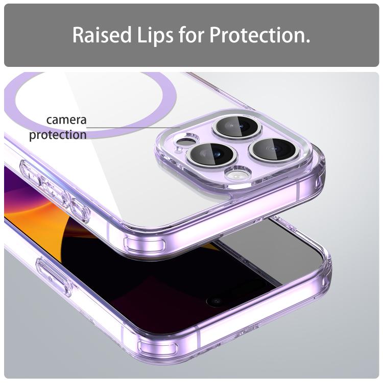 For iPhone 15 Pro Max PC Hybrid TPU Airbag Shockproof MagSafe Phone Case