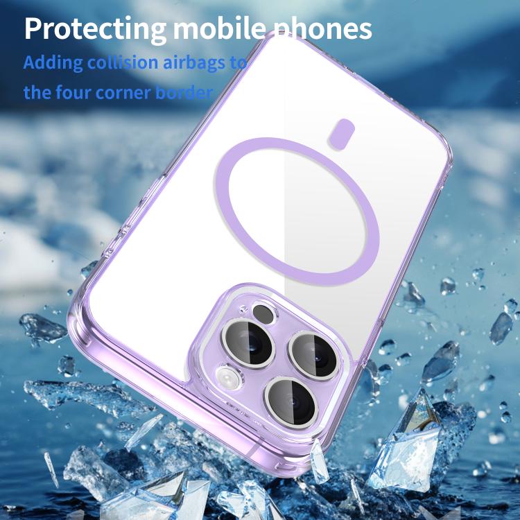 For iPhone 15 Pro Max PC Hybrid TPU Airbag Shockproof MagSafe Phone Case