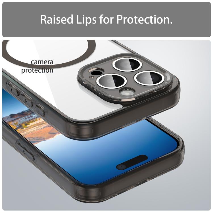 For iPhone 15 Pro PC Hybrid TPU Airbag Shockproof MagSafe Phone Case
