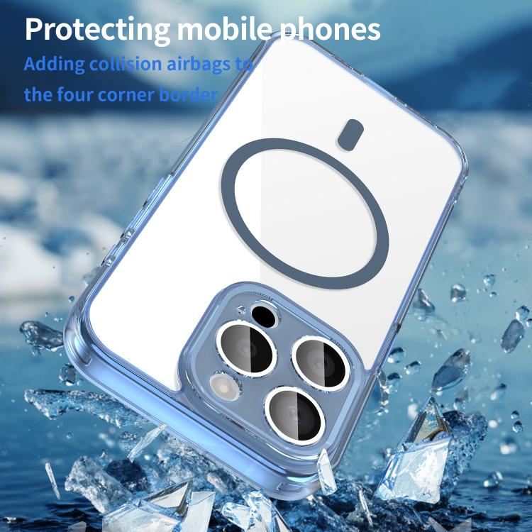 For iPhone 15 Pro PC Hybrid TPU Airbag Shockproof MagSafe Phone Case