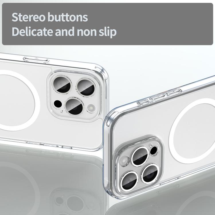 For iPhone 15 Pro PC Hybrid TPU Airbag Shockproof MagSafe Phone Case