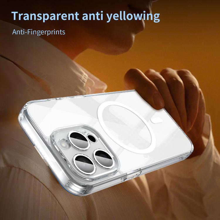 For iPhone 15 Pro PC Hybrid TPU Airbag Shockproof MagSafe Phone Case