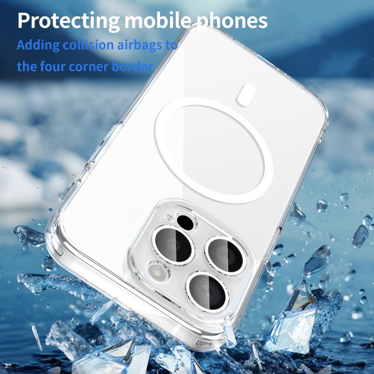 For iPhone 15 Pro PC Hybrid TPU Airbag Shockproof MagSafe Phone Case