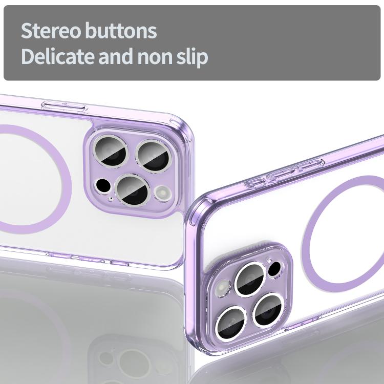 For iPhone 15 Pro PC Hybrid TPU Airbag Shockproof MagSafe Phone Case