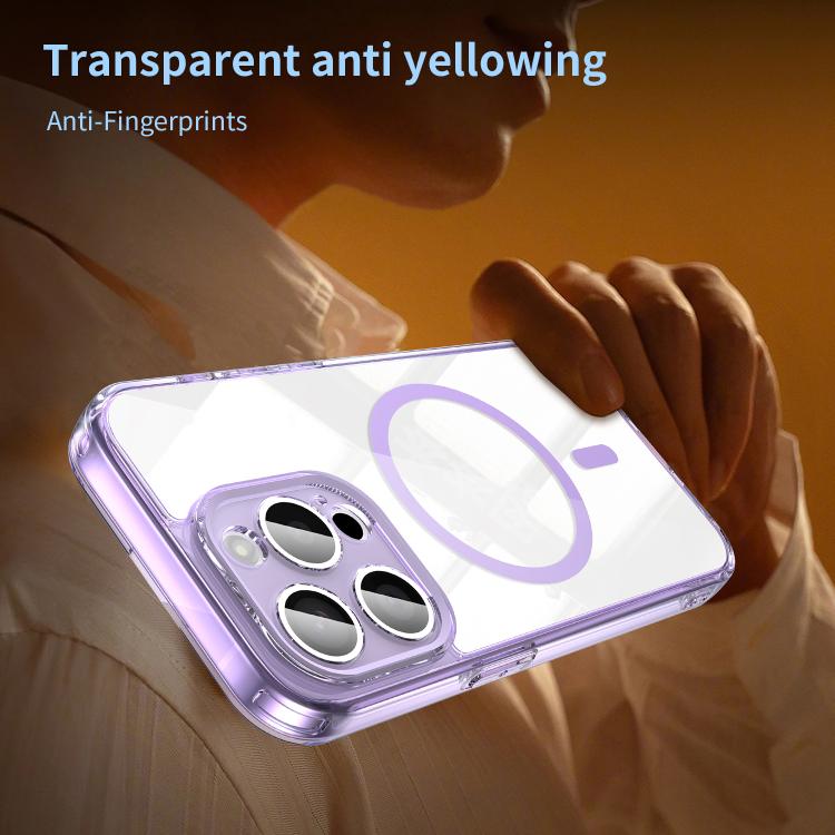 For iPhone 15 Pro PC Hybrid TPU Airbag Shockproof MagSafe Phone Case