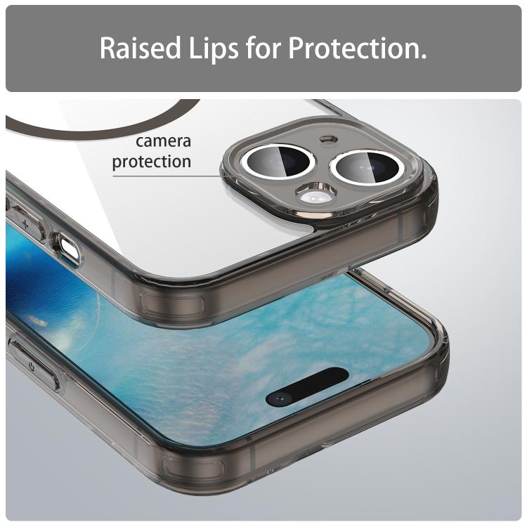 For iPhone 15 PC Hybrid TPU Airbag Shockproof MagSafe Phone Case