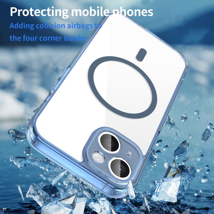 For iPhone 15 PC Hybrid TPU Airbag Shockproof MagSafe Phone Case