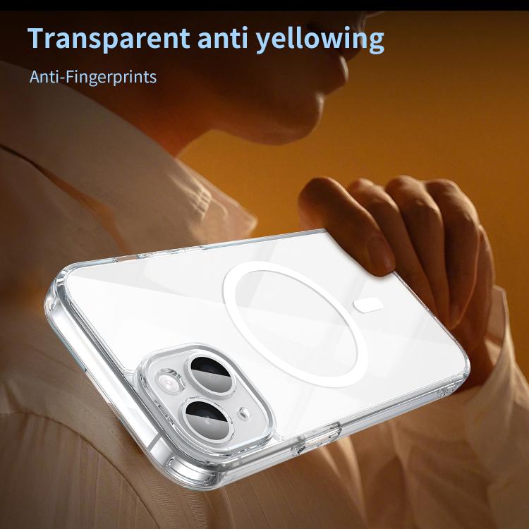 For iPhone 15 PC Hybrid TPU Airbag Shockproof MagSafe Phone Case