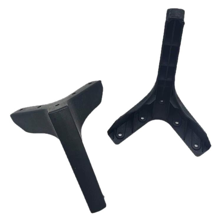 10pcs/Pack Furniture Metal Three Pronged Support Legs Support Brackets - Black
