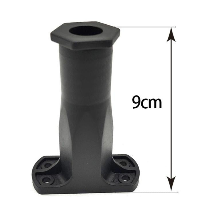 10pcs/Pack 9-16cm Adjustable Height Furniture Plastic Support Feet Bed Frame Crossbeam Support Brackets - Black