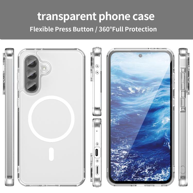 For Samsung Galaxy A36 5G PC Hybrid TPU Airbag Shockproof MagSafe Phone Case