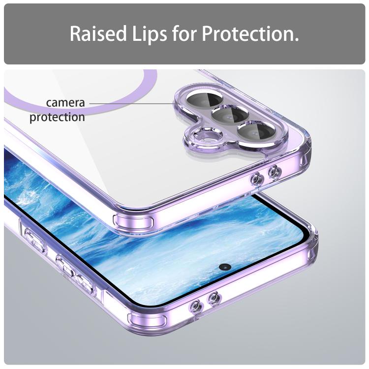 For Samsung Galaxy A56 5G PC Hybrid TPU Airbag Shockproof MagSafe Phone Case
