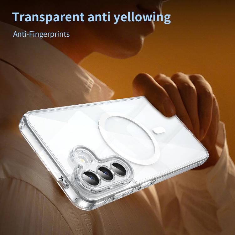 For Samsung Galaxy A57 5G PC Hybrid TPU Airbag Shockproof MagSafe Phone Case