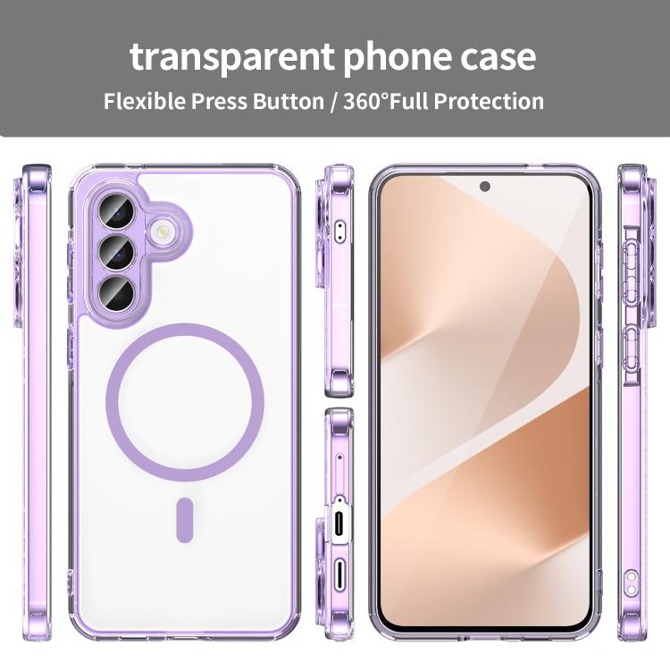 For Samsung Galaxy A57 5G PC Hybrid TPU Airbag Shockproof MagSafe Phone Case