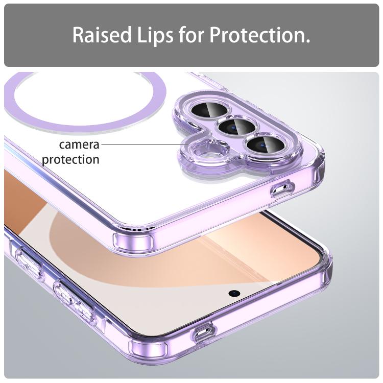 For Samsung Galaxy A57 5G PC Hybrid TPU Airbag Shockproof MagSafe Phone Case