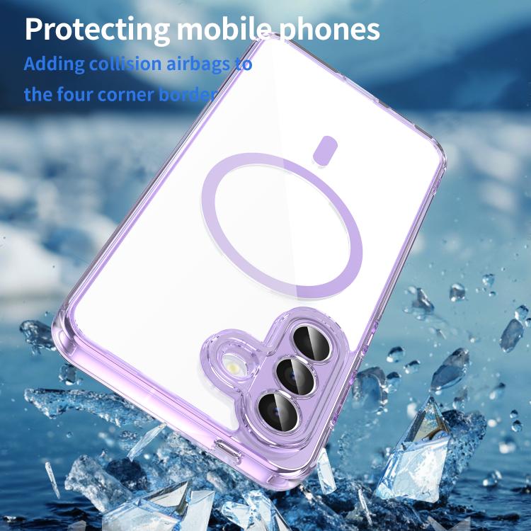 For Samsung Galaxy A57 5G PC Hybrid TPU Airbag Shockproof MagSafe Phone Case