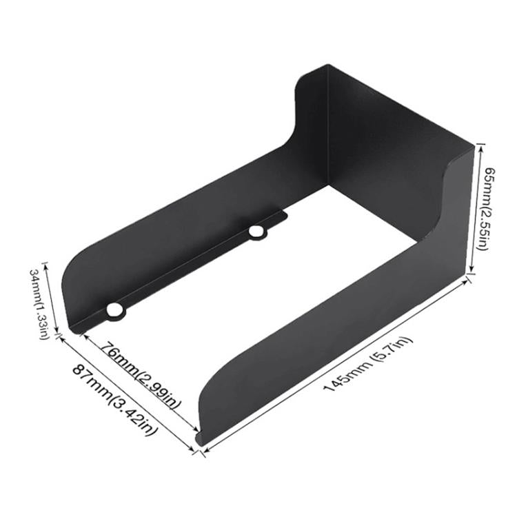 Ring Doorbell Rainproof Cover Metal Bracket Kit - Black
