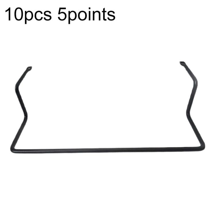 10pcs/Pack Mattress Shifting Prevention Guardrail Anti-Slip Strips Furniture Hardware Accessories, Slot Height:5cm - Black