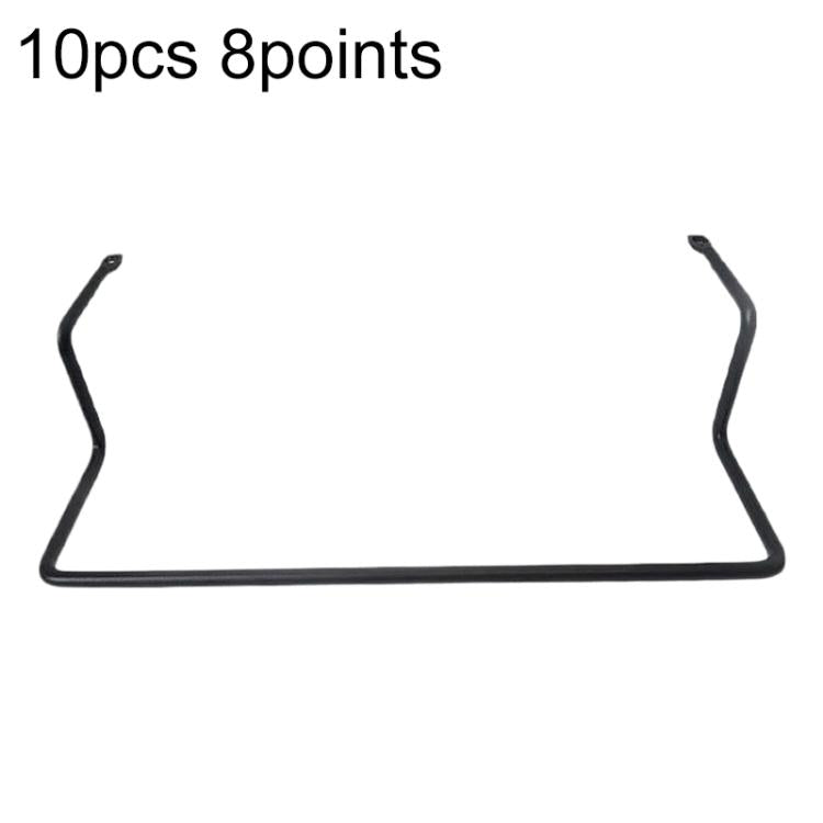 10pcs/Pack Mattress Shifting Prevention Guardrail Anti-Slip Strips Furniture Hardware Accessories, Slot Height:8cm - Black