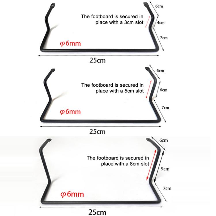 10pcs/Pack Mattress Shifting Prevention Guardrail Anti-Slip Strips Furniture Hardware Accessories, Slot Height:5cm - Black