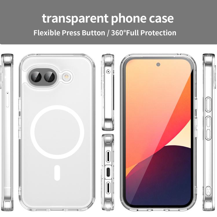 For Google Pixel 10a PC Hybrid TPU Airbag Shockproof MagSafe Phone Case
