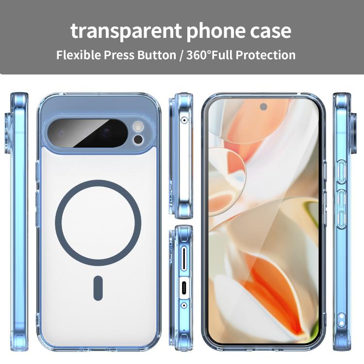 For Google Pixel 9 Pro XL PC Hybrid TPU Airbag Shockproof MagSafe Phone Case