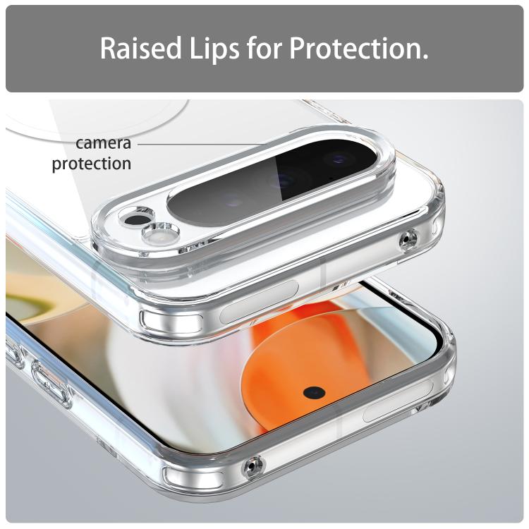 For Google Pixel 9 Pro XL PC Hybrid TPU Airbag Shockproof MagSafe Phone Case