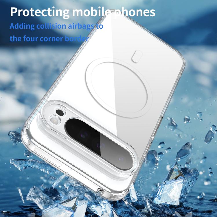 For Google Pixel 9 Pro XL PC Hybrid TPU Airbag Shockproof MagSafe Phone Case