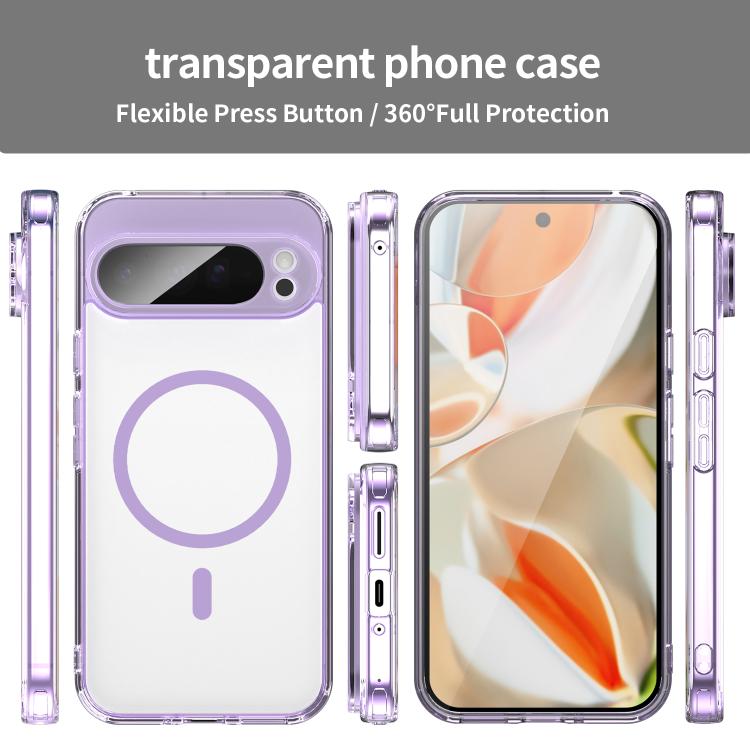 For Google Pixel 9 Pro XL PC Hybrid TPU Airbag Shockproof MagSafe Phone Case