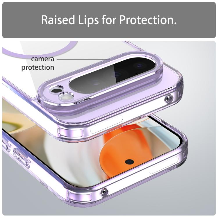 For Google Pixel 9 Pro XL PC Hybrid TPU Airbag Shockproof MagSafe Phone Case