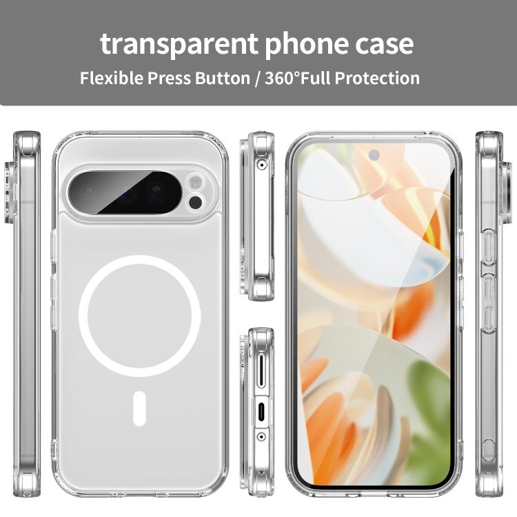 For Google Pixel 9 Pro PC Hybrid TPU Airbag Shockproof MagSafe Phone Case